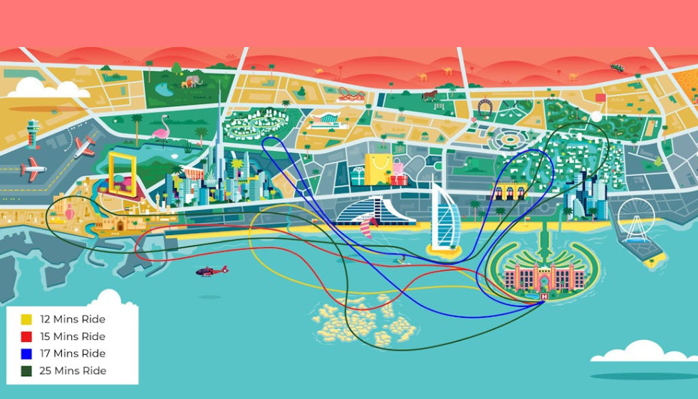 Полет на вертолете в Дубае (Falcon)