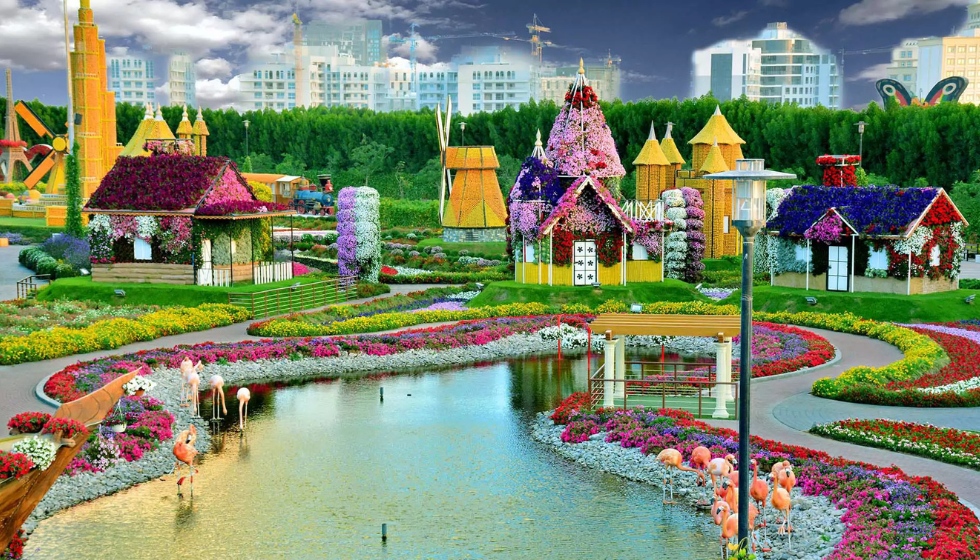 Парк Miracle Garden (сад чудес) в Дубай