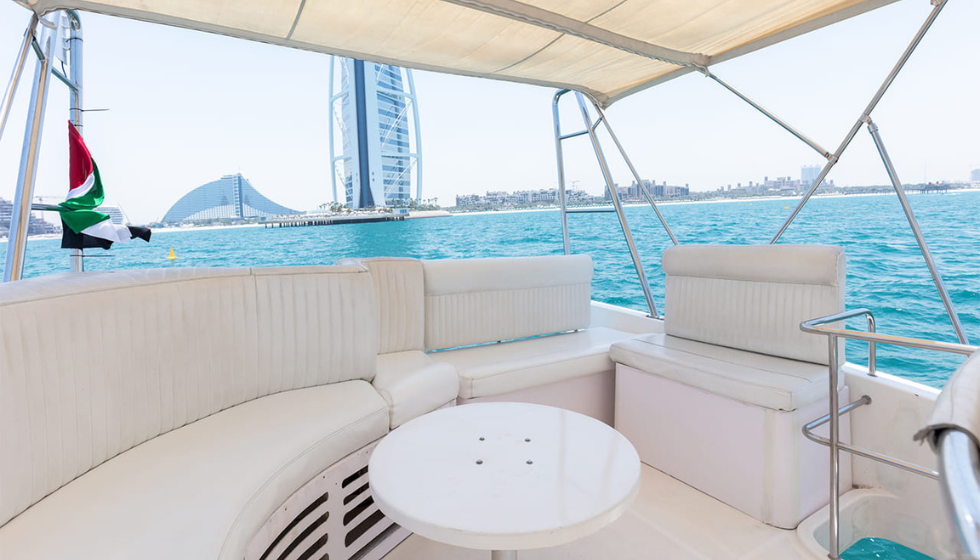 Yacht 55 Feet Rental in Dubai For 12 Persons