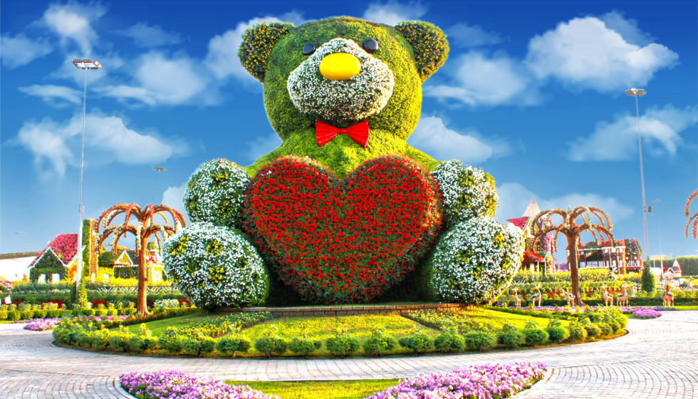 Парк Miracle Garden (сад чудес) в Дубай